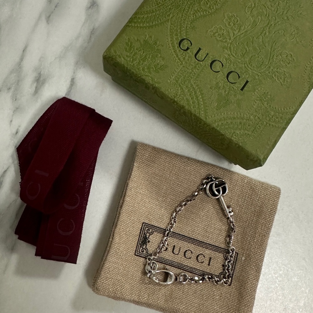 Gucci GG marmont key charm bracelet